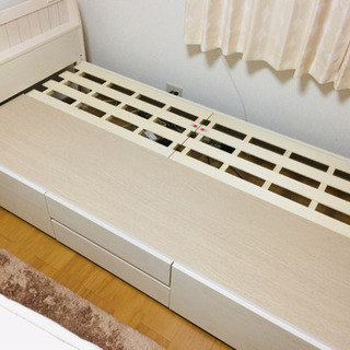ニトリ　収納付きベッド　美品