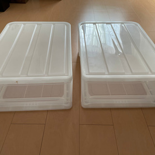 【無料】ニトリ収納ケース2点(幅39.5 奥行き54.5 19.5)