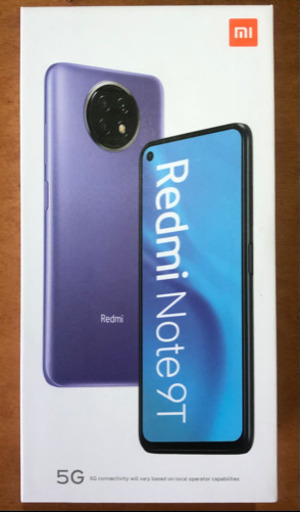 新古品 Redmi Note 9T 64GB ブラック Softbank SIMロック解除済