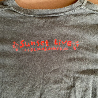 サンセットライブTシャツ黒の画像