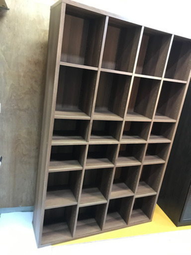 【リサイクルショップ八光　田上店　配達・設置OK】ブラウン　6段大型本棚