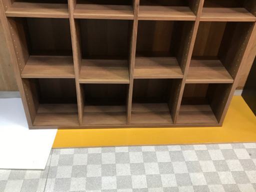 【リサイクルショップ八光　田上店　配達・設置OK】ブラウン　6段大型本棚