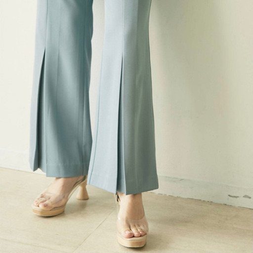 コーンヒールオープントゥパンプス　LAGUNAMOON