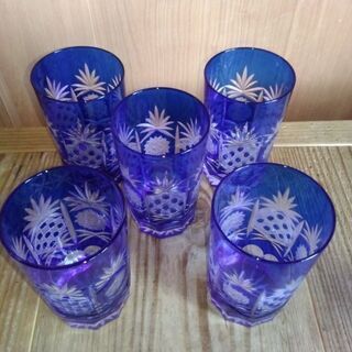 ガラスコップ9個セットの画像