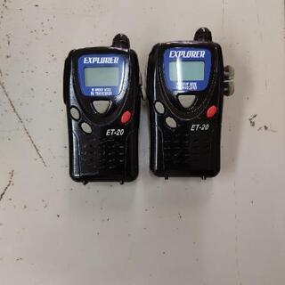 中古　特定小電力トランシーバー2台セット　イヤホンマイク付き　E...