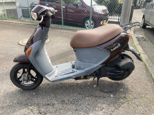 レッツ　４　バイク　茶色　オートバイ