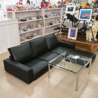 【ジモティー限定価格】アレンジできるローソファ☆2Pソファにする...