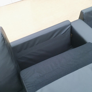 【ジモティー限定価格】アレンジできるローソファ☆2Pソファにすることも☆幅194×奥行(短)76(長)145×高さ53(座面まで15)cm【店頭10000円→7000円、ジモティーから連絡いただくか、店頭にてジモティーを見てとお知らせください】の画像