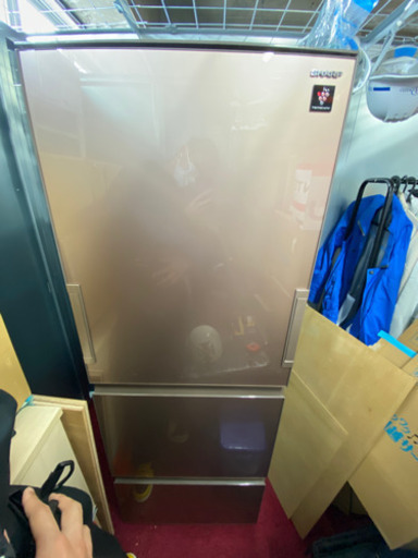 シャープ350L 両開き　美品冷蔵庫　説明書　保証書完備