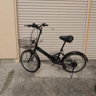 綺麗な折り畳み自転車 20インチ 人気のブラック