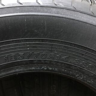 新品 YOKOHAMA ECOS ES31 185/70R14 14インチ 夏タイヤ 4本 カローラフィールダー ノート アリオン プレミオ等　(VTG340) クレジットカード QR決済可能の画像