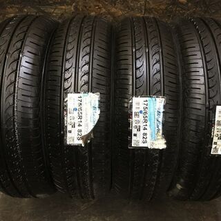 新品 YOKOHAMA BluEarth AE-01F 175/65R14 14インチ 夏タイヤ 4本 デミオ コルト ベリーサ キューブ ブーン等　(VTM399) クレジットカード QR決済可能