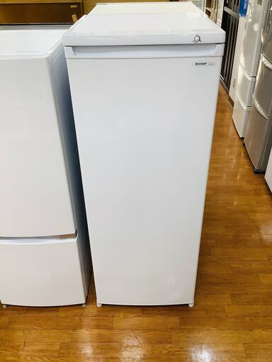 安心の6ヶ月間動作保証付！2018年製シャープの1ドア冷凍庫