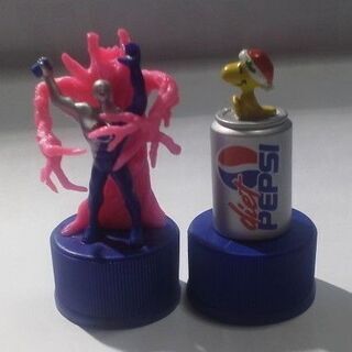 PEPSI ボトルキャップ ペプシマン フィギュア ペットボトルおまけ
