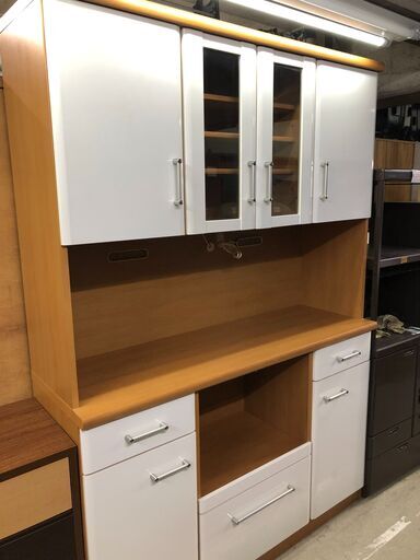 【リサイクルショップどりーむ天保山店】1391　レンジボード　食器棚　中古品