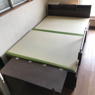 タタミ セミダブルベッド 長さ2090mm 幅1200mm 和風...