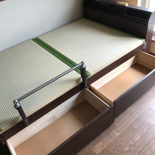 タタミ セミダブルベッド 長さ2090mm 幅1200mm 和風 畳 市原市の画像