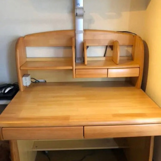 【美品】天然木学習机