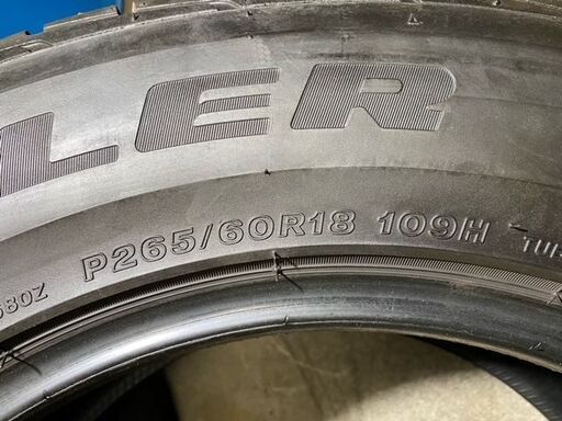 ブリジストン  DUELER　P265/60R18　109H　バリ山４本中古