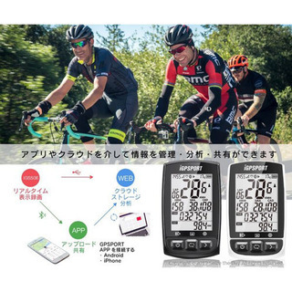 GPS サイクルコンピュータ iGPSPORT iGS50E サイコン ケーデンス 心拍 連携 サイクリング ツーリング バイクの画像