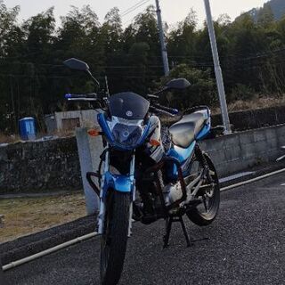 整備済み YBR125K ブルー 125cc! 自賠責付き