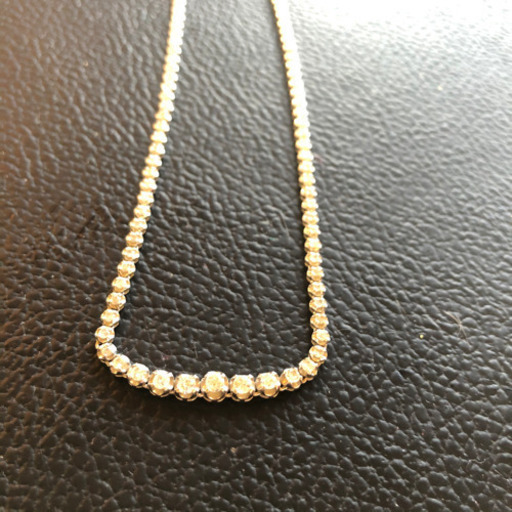 最終値下げ　ダイヤモンド　テニスネックレス　k14WG