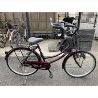 ママチャリ　子供乗せ自転車　本体