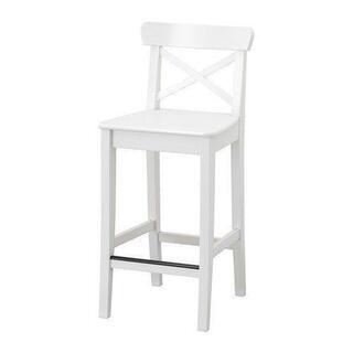 IKEA イケア アイランドキッチンテーブル+椅子2脚+
座布団セットの画像