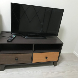 購入者決定　テレビとテレビ台