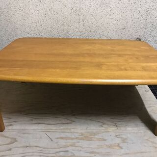 木製 ちゃぶ台 座卓 ローテーブル 脚折りたたみ可 幅90cm×...