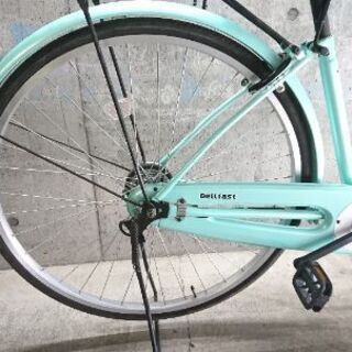 自転車中古 Bellfast カゴリアキャリア付き 鍵新品 タイヤ27インチ の画像