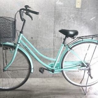 自転車中古 Bellfast カゴリアキャリア付き 鍵新品 タイヤ27インチ の画像