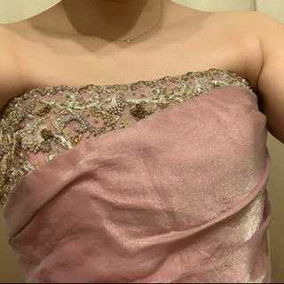 カラードレス　くすみピンク　ウェディング　セレモニーの画像