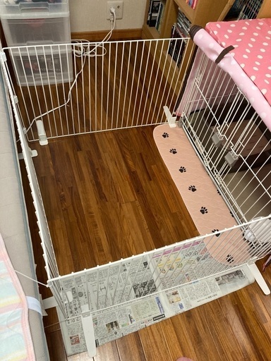犬 室内飼い用サークル 白 トイレつき 値段相談可