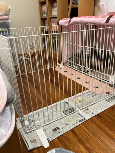 犬 室内飼い用サークル 白 トイレつき 値段相談可