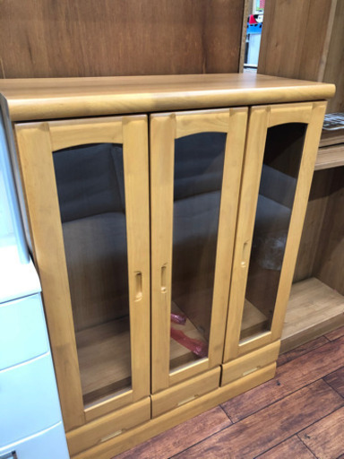 飾り棚 大川家具商業会 日本製 中古美品