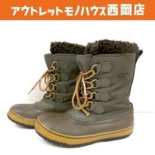 ソレル SOREL レースアップブーツ 25cm カーキ メンズ...