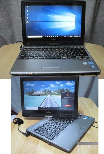 富士通LIFEBOOK/T732/F/Core i3 第3世代/Windows 10 Pro/新古品SSD240GB/無線LAN/WEBカメラブルーツース機能有り/タッチパネル/タッチペン付き同型後2台あります。