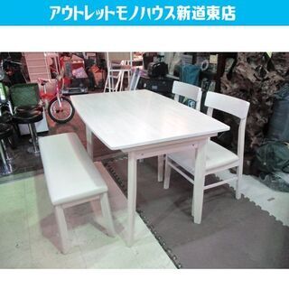 ニトリ 棚付ダイニングテーブル スタディーS120 幅120×奥行80cm