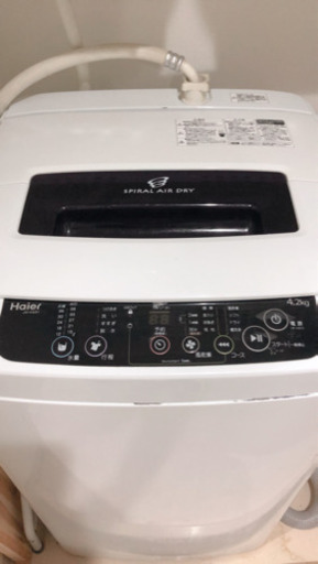 【値下】ハイアール洗濯機 4.2kg JW-K42H