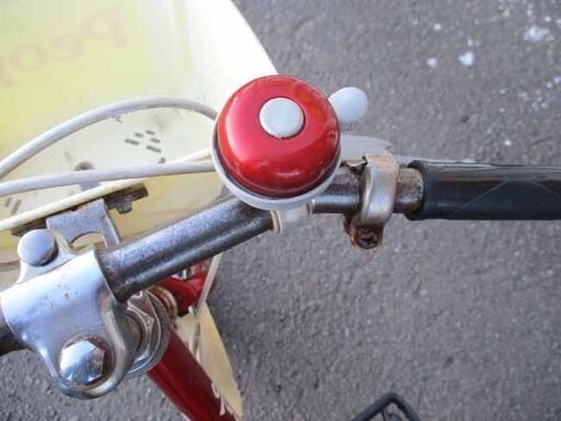 ピープル いきなり自転車 かじとり式 14インチ 補助輪付き 2to6 レッド カゴ付き PEOPLE 札幌市東区 新道東店