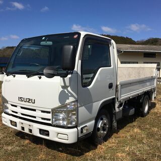H27 エルフ 平ボディ 10尺 新明和 垂直PG 5t限定中型免許