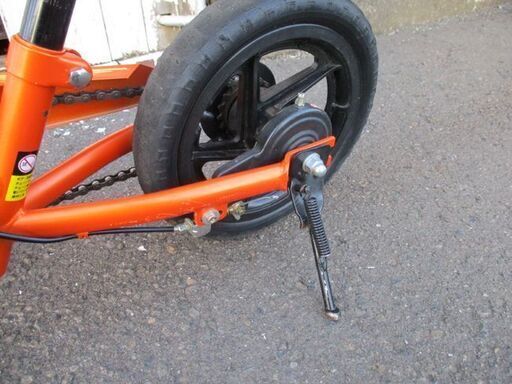 ピープル 補助輪パスして ラクショーライダー 12インチ 自転車 けったースタンド付き オレンジ 札幌市東区 新道東店