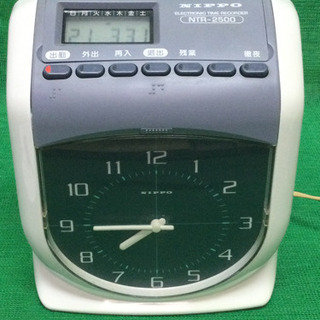 ③ 中古　NIPPO タイムレコーダー　NTR-2500　ニッポー　電子タイムレコーダーの画像