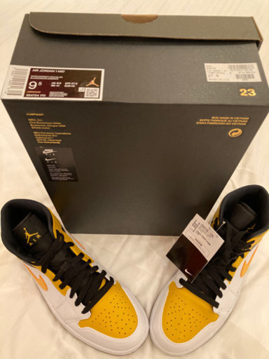 NIKE エアジョーダン 1ミッド ユニバーシティゴールド 27.5cm