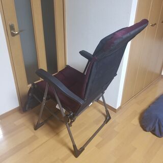 リクライニングチェア カバー付き 6段階リクライニング 折りたたみ式 の画像