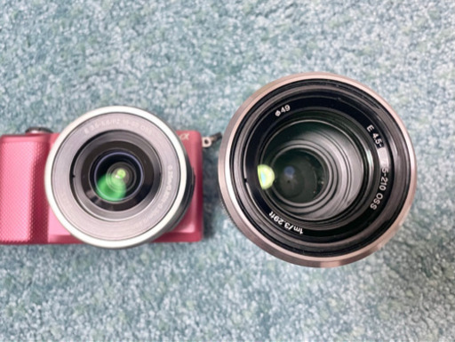 【美品】ソニー SONY α5000 ダブルズームレンズ ピンク ミラーレス一眼