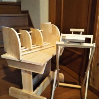ミニテーブルと本棚 ハンドメイド