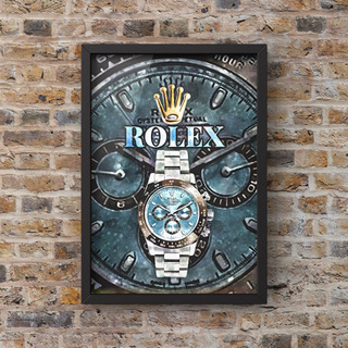 87 Rolexロレックスオマージュアートポスター(フレーム付き)