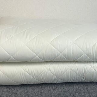 C5【未使用】iYU 敷き布団 ダブル 日本製 固綿5層構造  　NANOプラチナ 抗菌 防臭 防カビ加工 アイボリー の画像